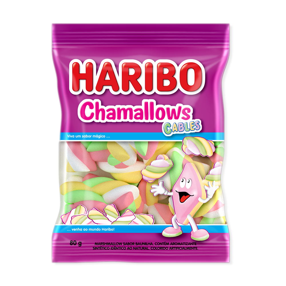 *MARSHMALLOW HARIBO CABLES 80*G