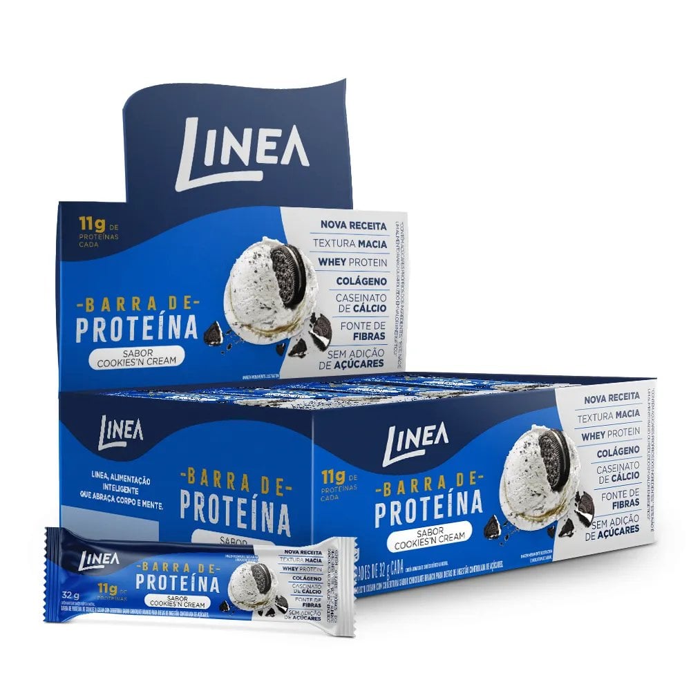 BARRA DE PROTEÍNA LINEA HUMMM COOKIES 12X35G