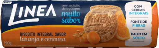 BISCOITO INTEGRAL LINEA LARANJA E CACAU 100G