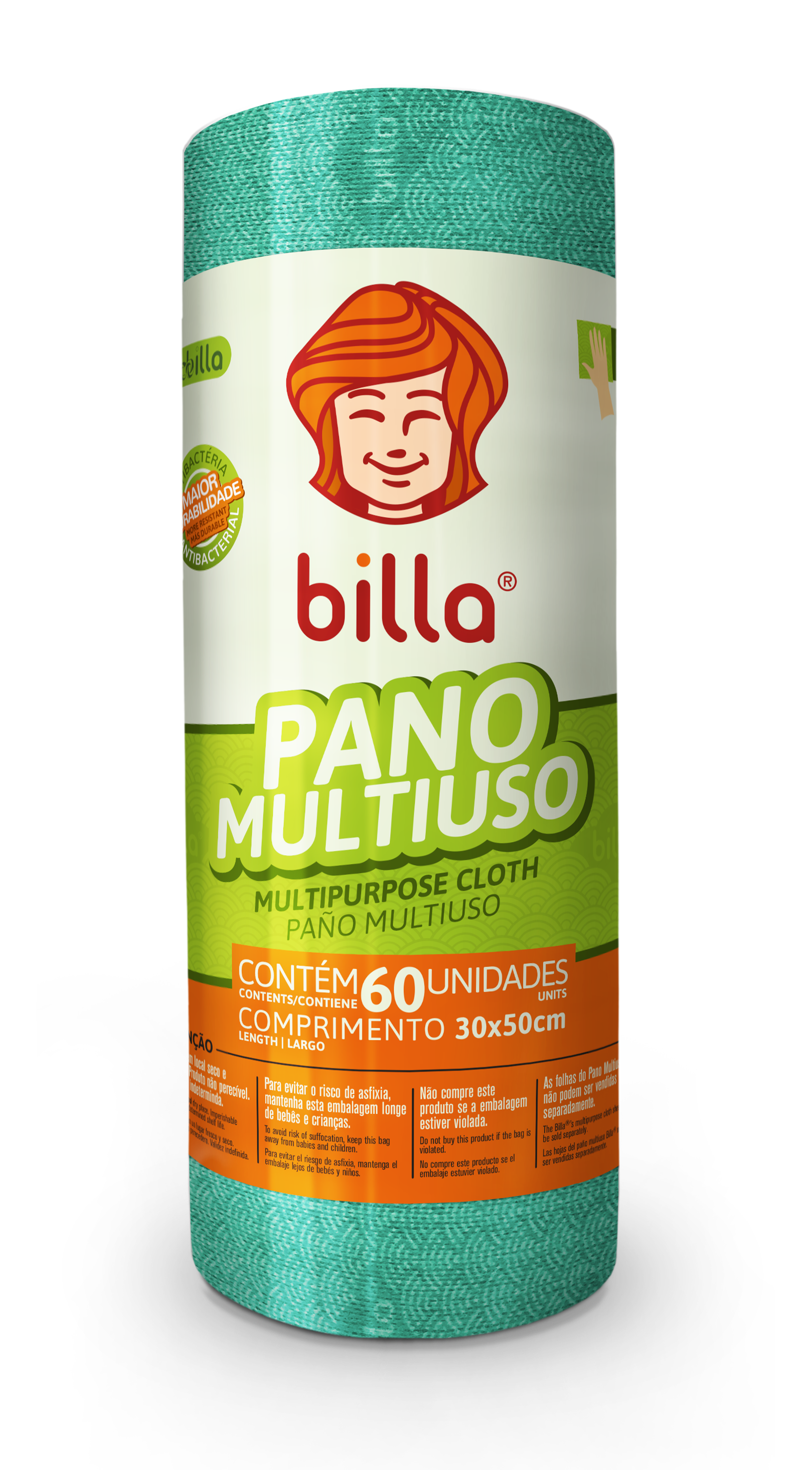 *PANO MULTIUSO BILLA VERDE COM 60