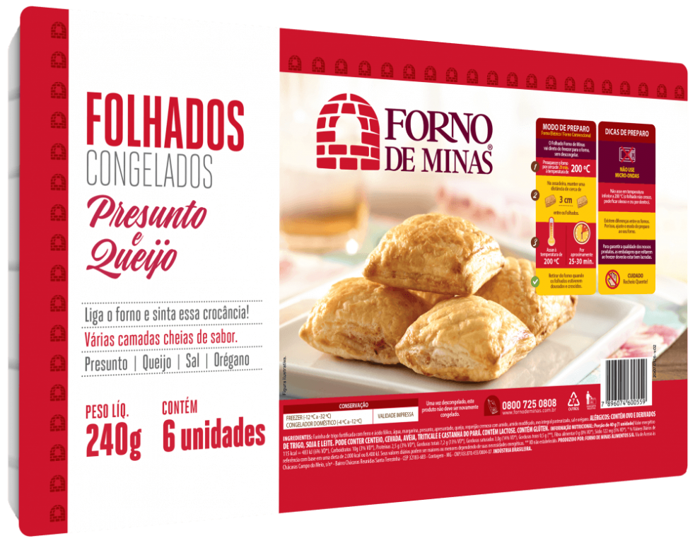 SALGADO FOLHADO FORNO DE MINAS PRESUNTO E QUEIJO 240G
