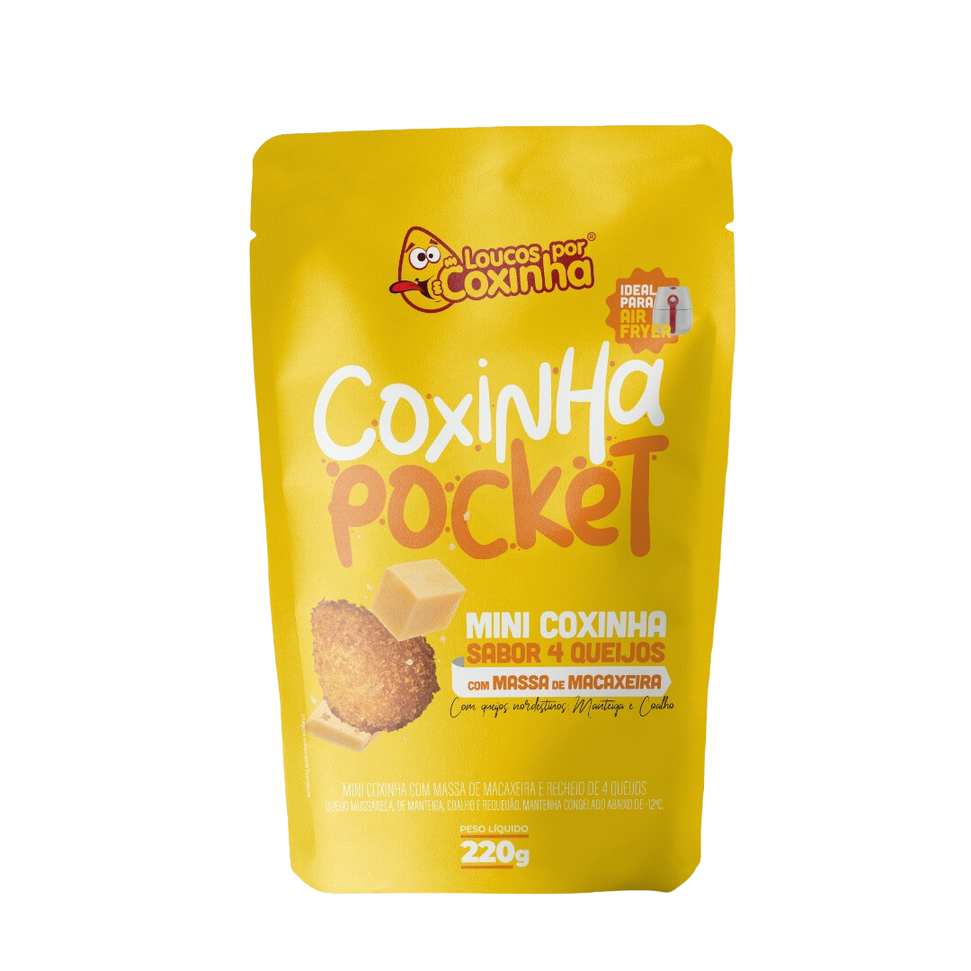 MINI COXINHA LPC POCKET 4 QUEIJOS POUCH 220G