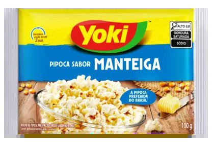 PIPOCA DE MICROONDAS YOKI MANTEIGA 100G