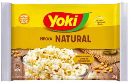 PIPOCA DE MICROONDAS YOKI NATURAL 100G
