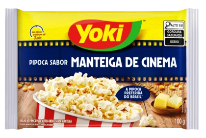 PIPOCA DE MICROONDAS YOKI MANTEIGA CINEMA 100G