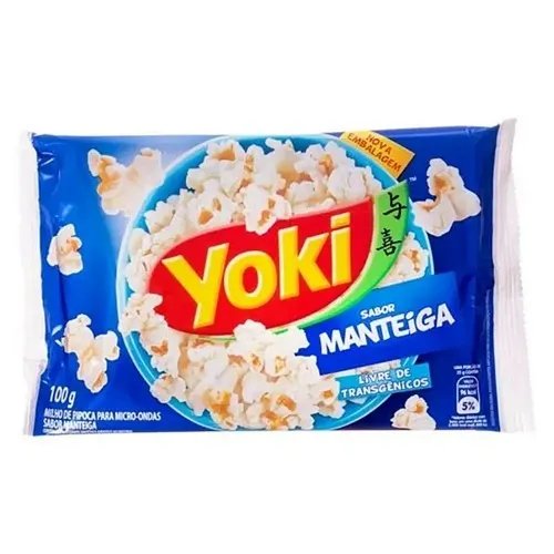 PIPOCA DE MICROONDAS YOKI MANTEIGA 50G
