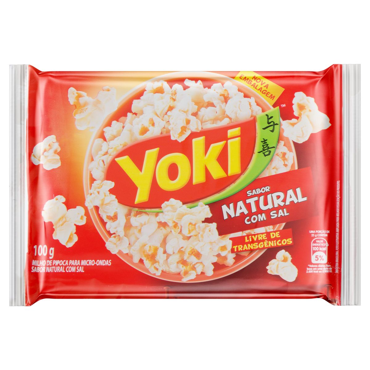 PIPOCA DE MICROONDAS YOKI NATURAL 50G