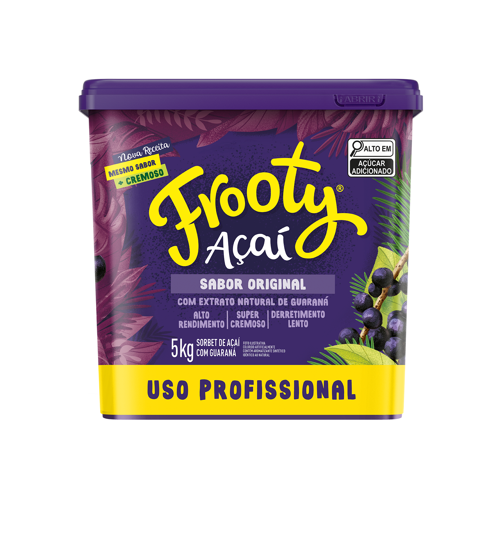 AÇAÍ FROOTY FAST CREMOSO BALDE ORIGINAL 5KG