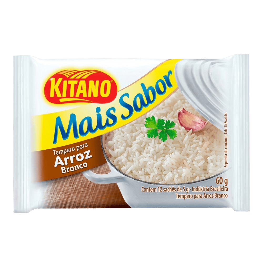 TEMPERO KITANO MAIS SABOR ARROZ BRANCO 60G