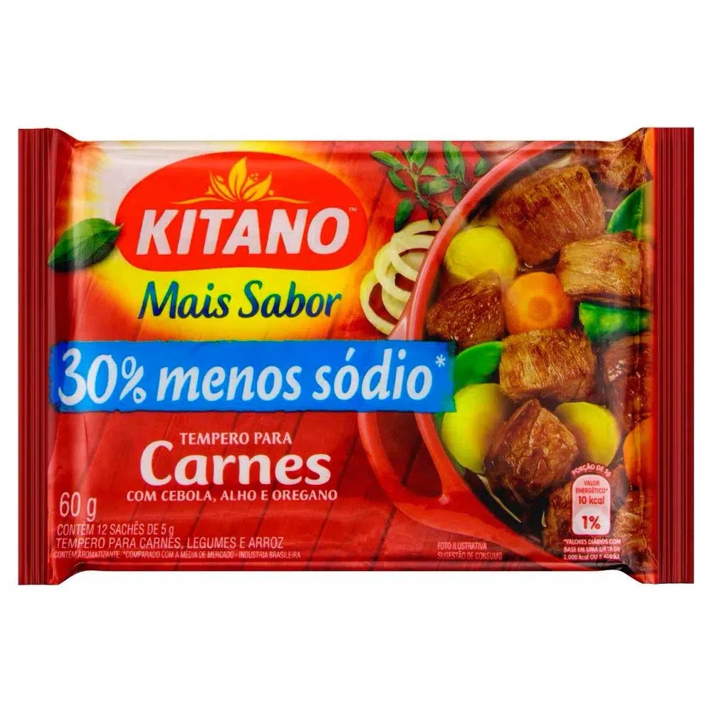 TEMPERO KITANO MAIS SABOR CARNES 60G