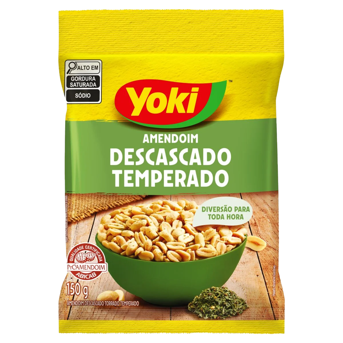 AMENDOIM YOKI DESCASCADO TEMPERADO 150G