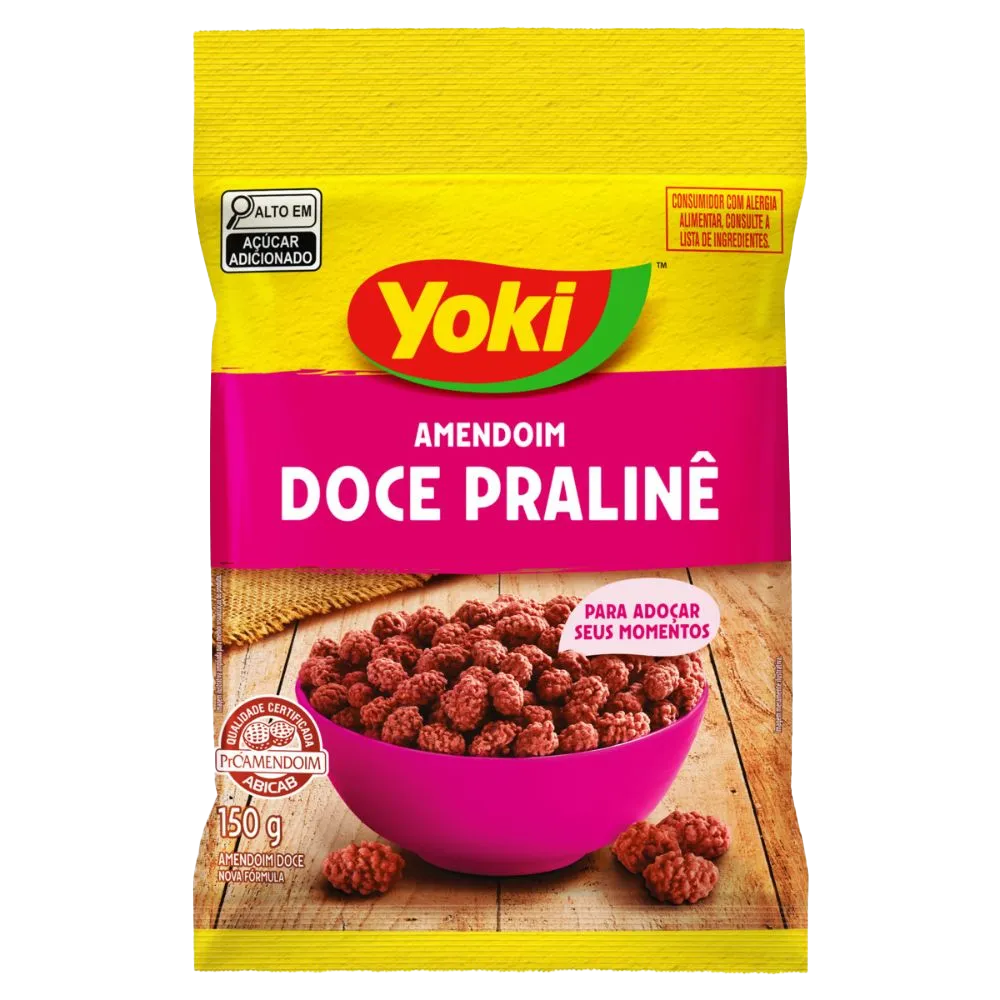 AMENDOIM YOKI DOCE PRALINE 150G