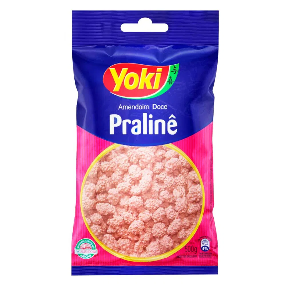AMENDOIM YOKI DOCE PRALINE 500G