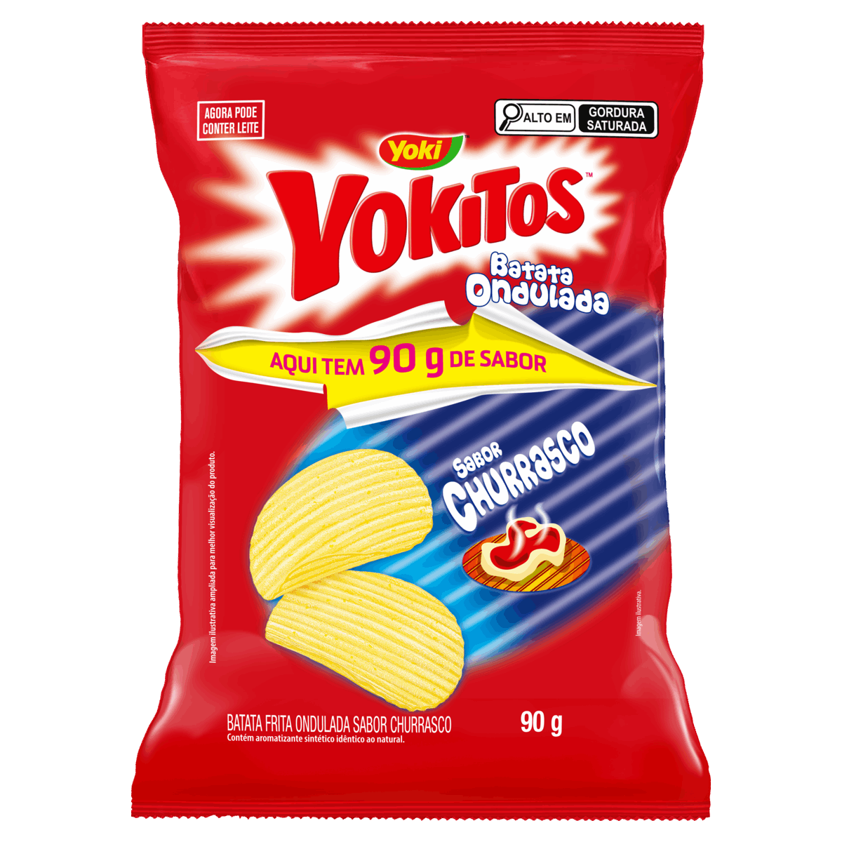 BATATA ONDULADA YOKITOS SABOR CHURRASCO 90G