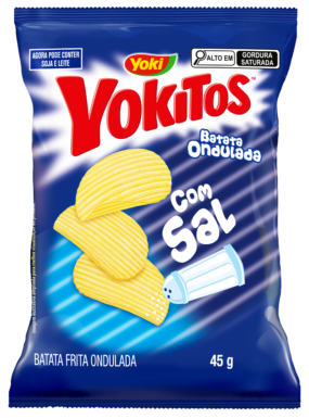 BATATA ONDULADA YOKITOS NATURAL COM SAL 45G