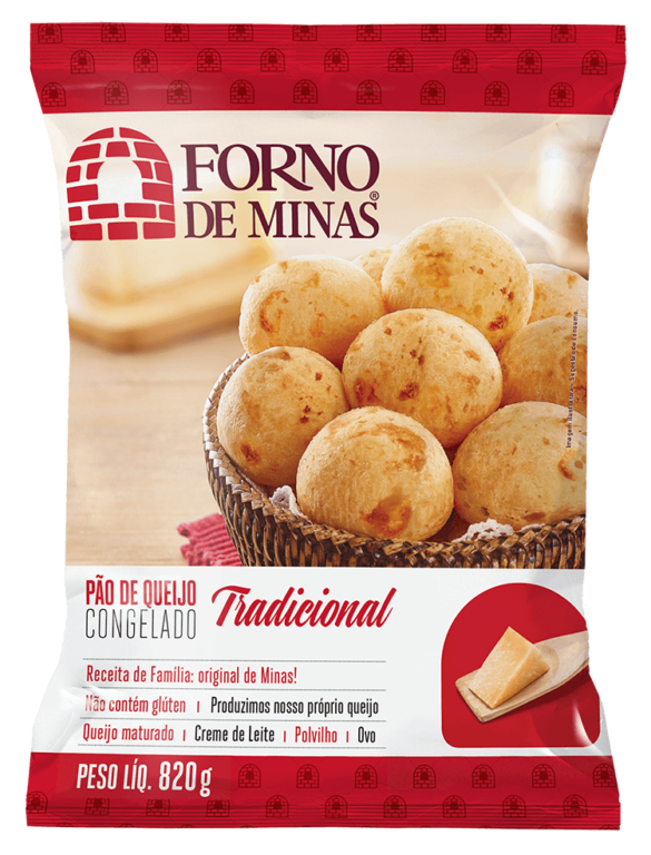 PÃO DE QUEIJO FORNO DE MINAS TRADICIONAL 820G