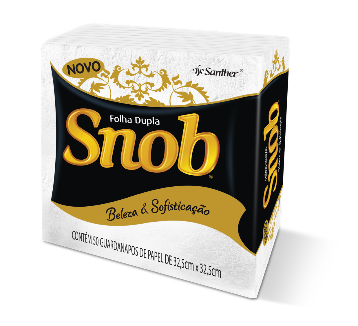 GUARDANAPO SNOB GRANDE FOLHA DUPLA 1X50