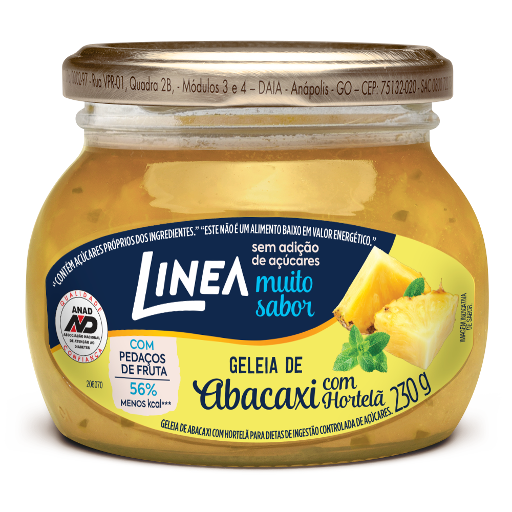 GELEIA DIET LINEA ABACAXI COM HORTELÃ 230G