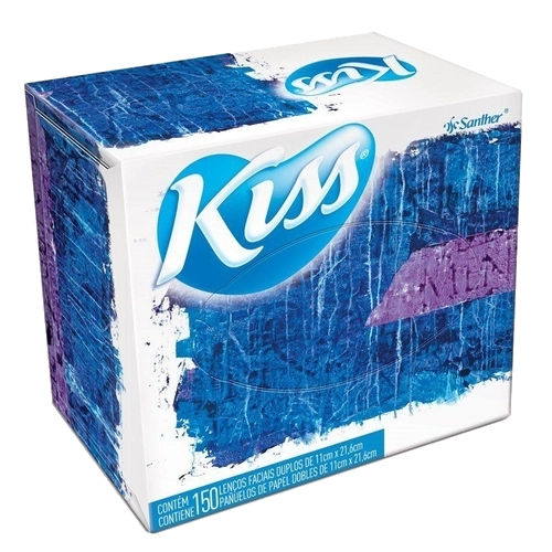 LENÇO FACIAL KISS CUBO FOLHA DUPLA 150