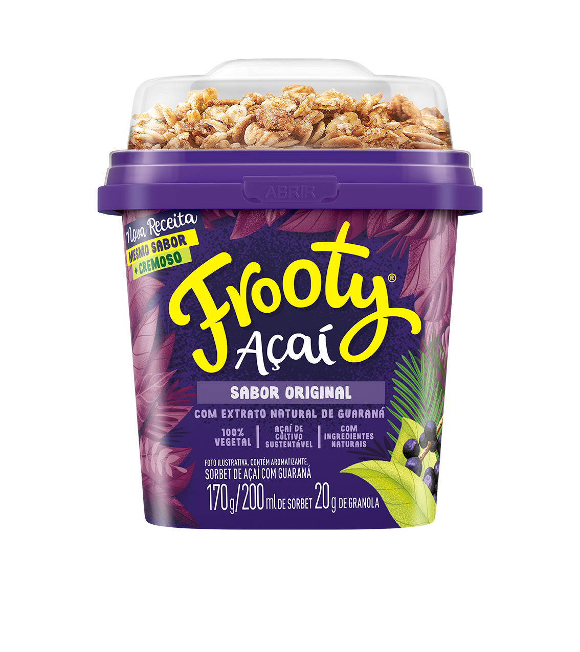 AÇAÍ FROOTY NATURAL COM GRANOLA 200ML