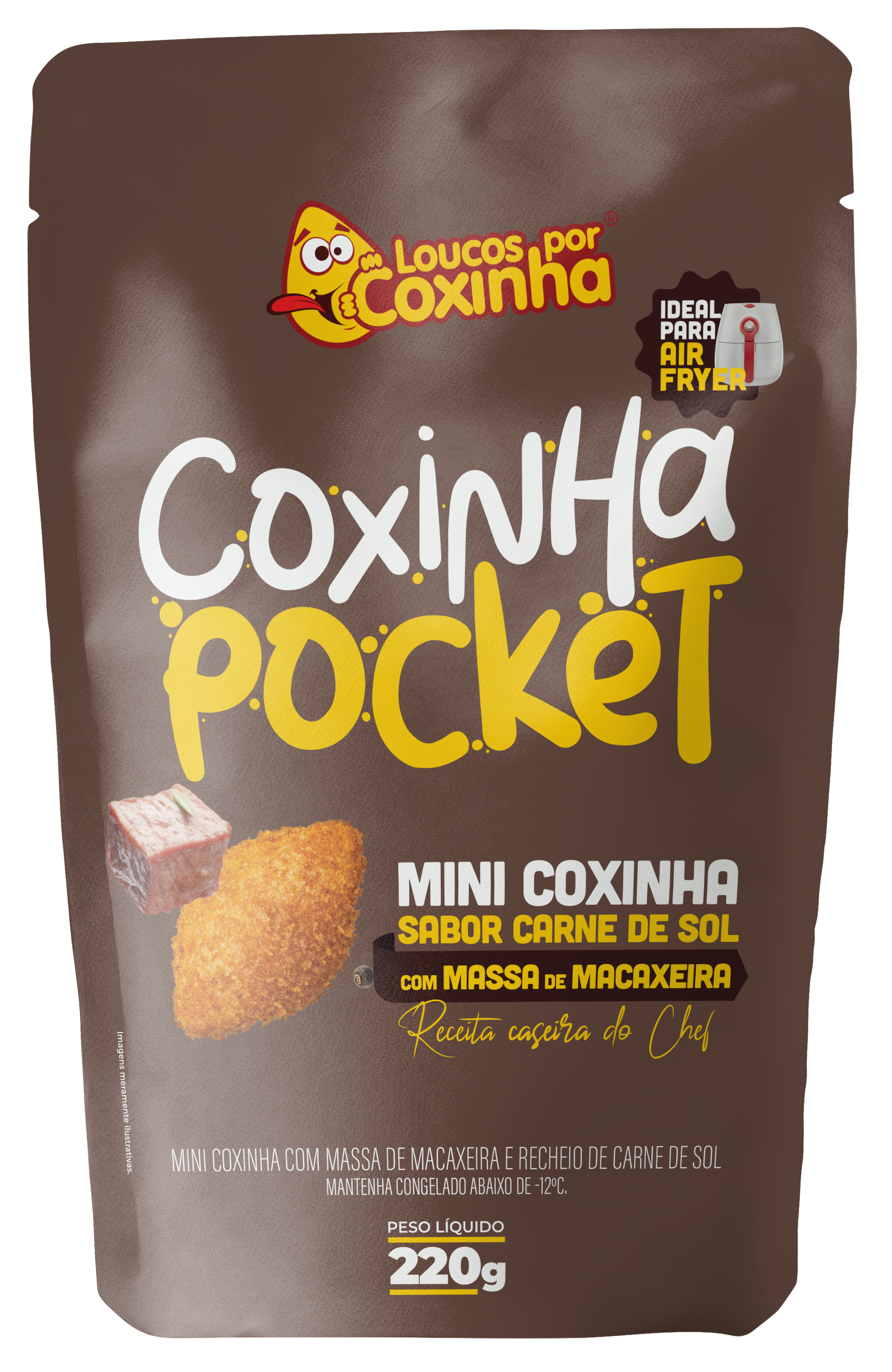 MINI COXINHA LPC POCKET CARNE DO SOL POUCH 220G