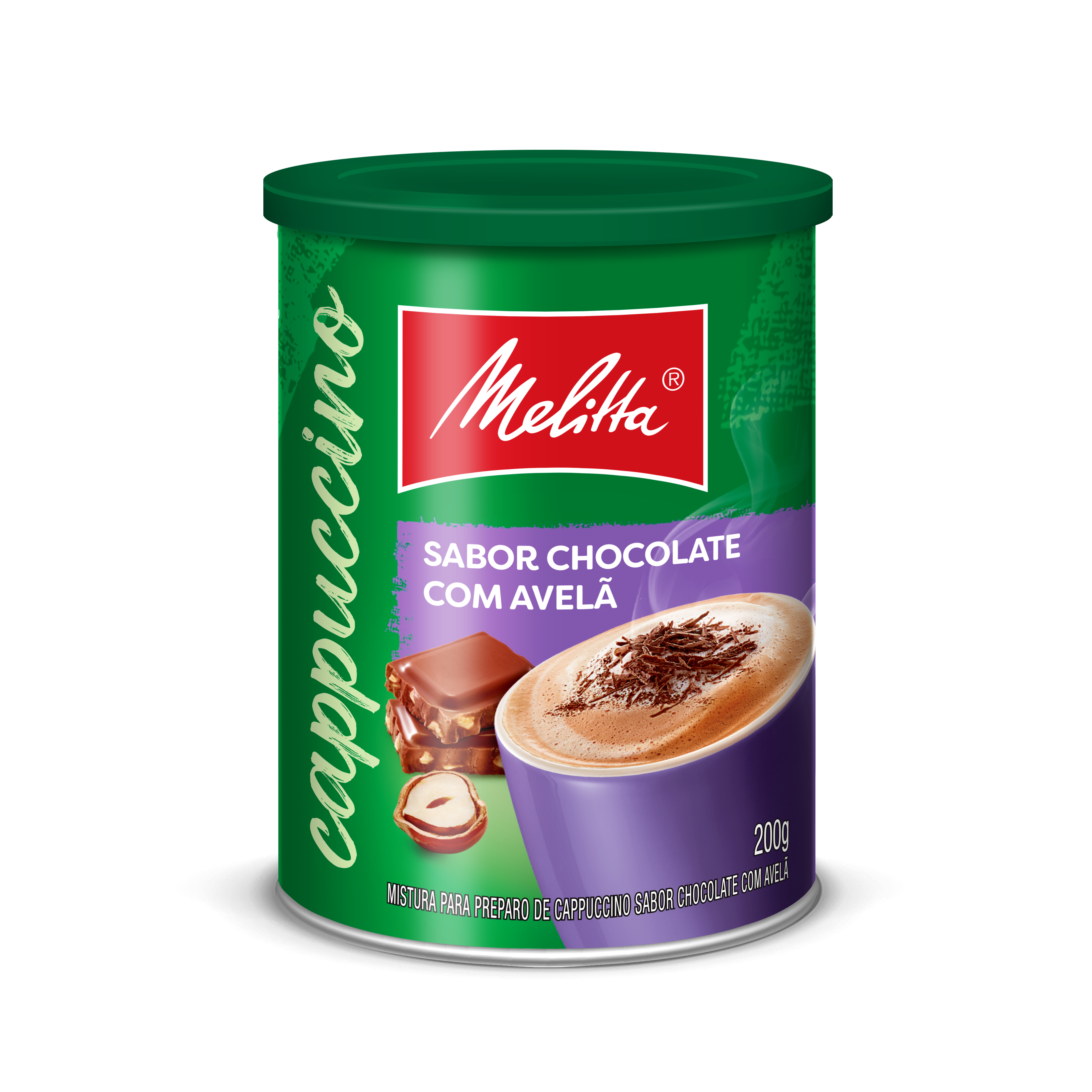 CAPPUCCINO MELITTA CHOCOLATE COM AÇÚCAR 200G