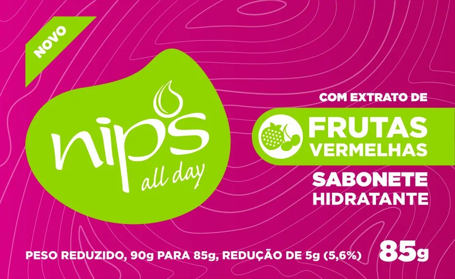 SABONETE NIPS ALL DAY 85GR FRUTAS VERMEL