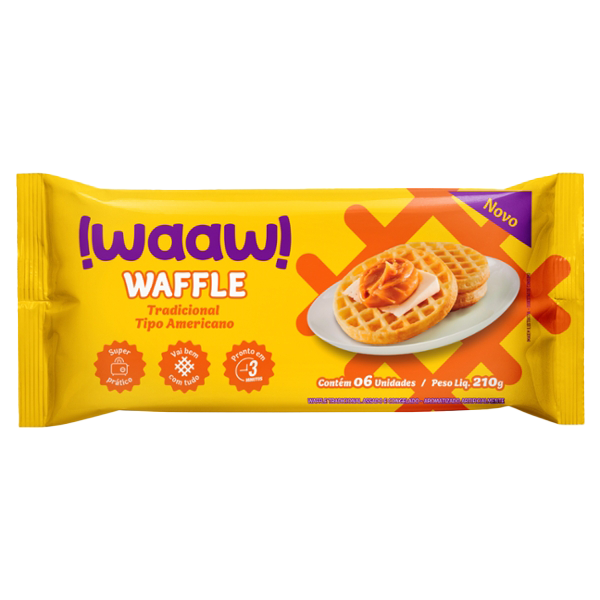 WAFFLE FORNO DE MINAS ASSADO E CONGELADO WAAW 210G