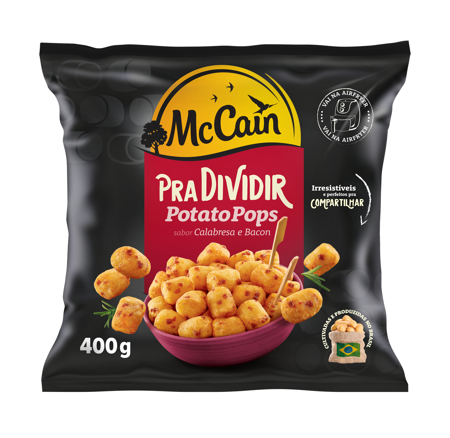 *POTATO POPS MCCAIN CALABRESA E BACON 400G