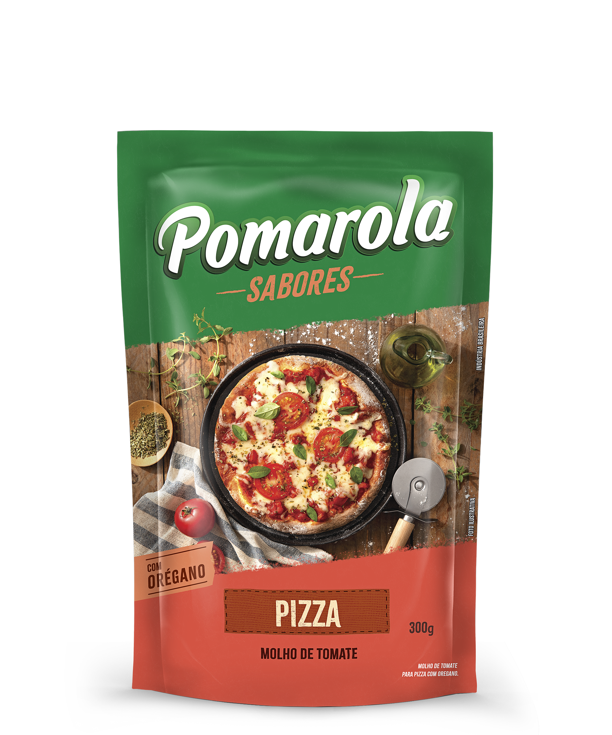 MOLHO DE TOMATE POMAROLA PIZZA SACHÊ 300GR