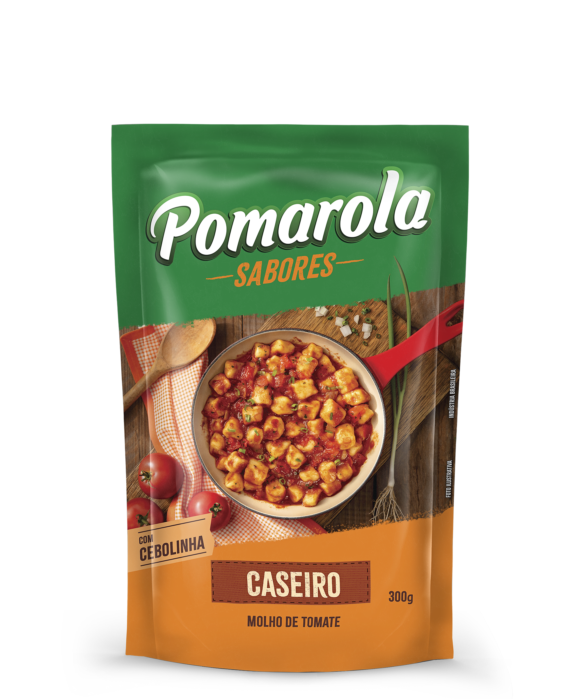 MOLHO DE TOMATE POMAROLA CASEIRO SACHÊ 300GR