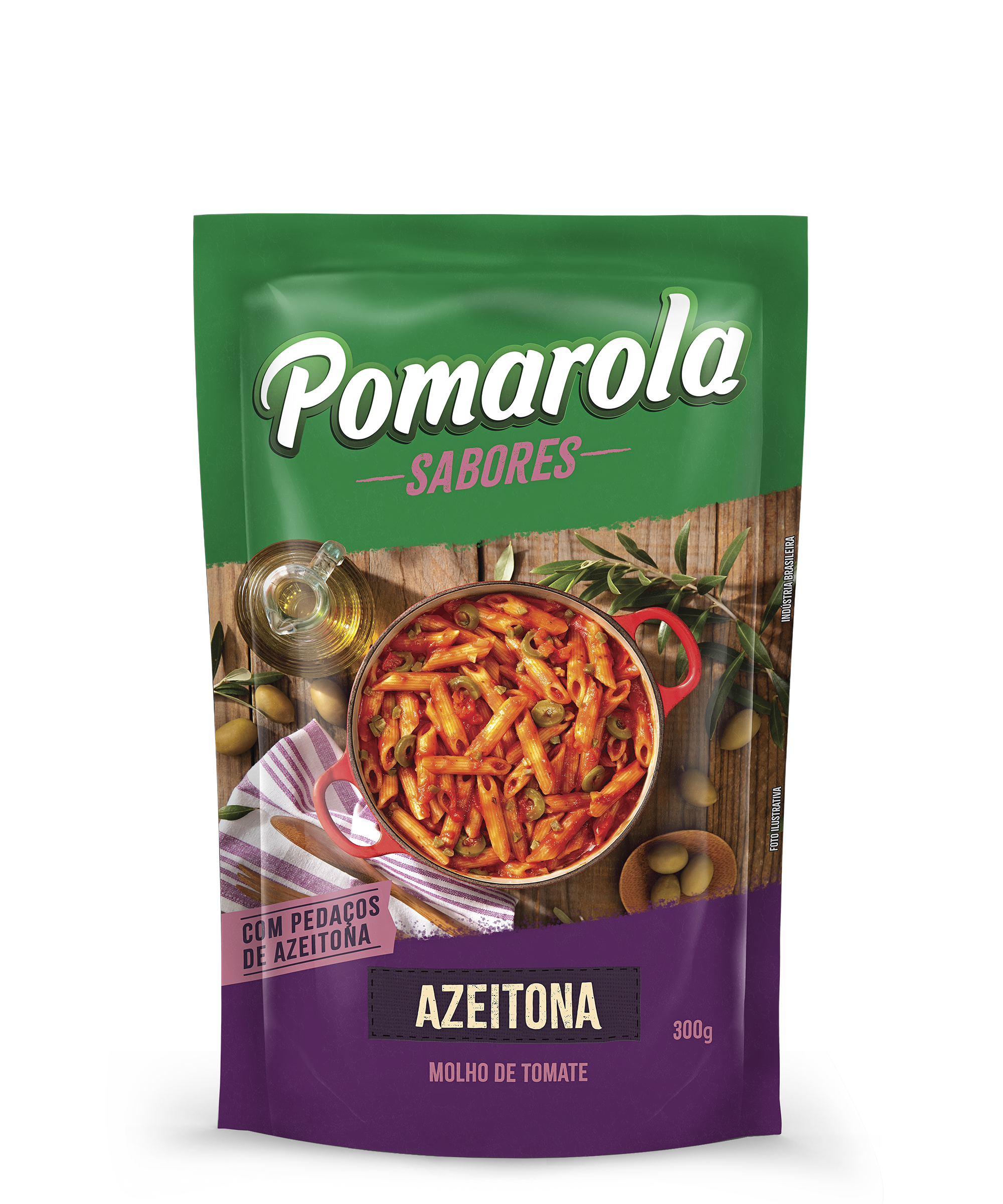 MOLHO DE TOMATE POMAROLA AZEITONA 300GR