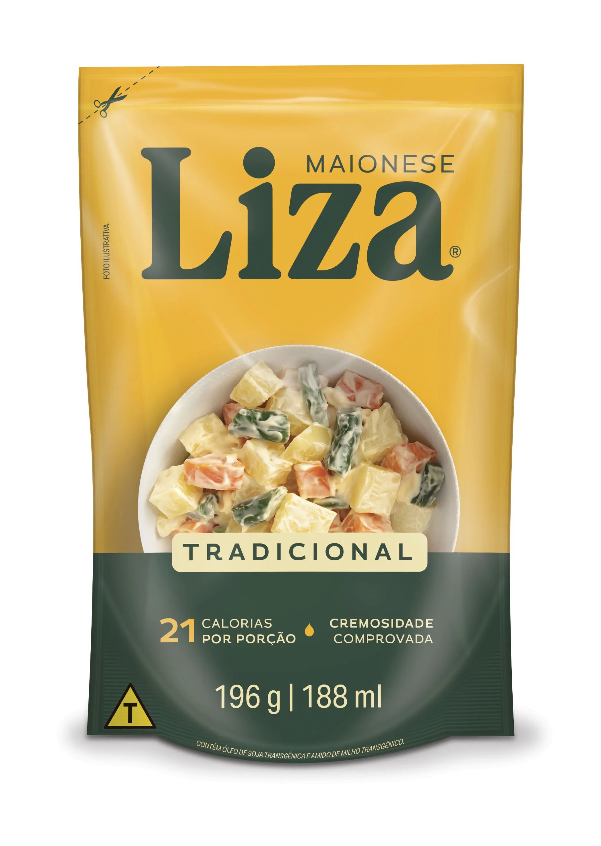 MAIONESE LIZA REGULAR TRADICIONAL SACHÊ 196GR