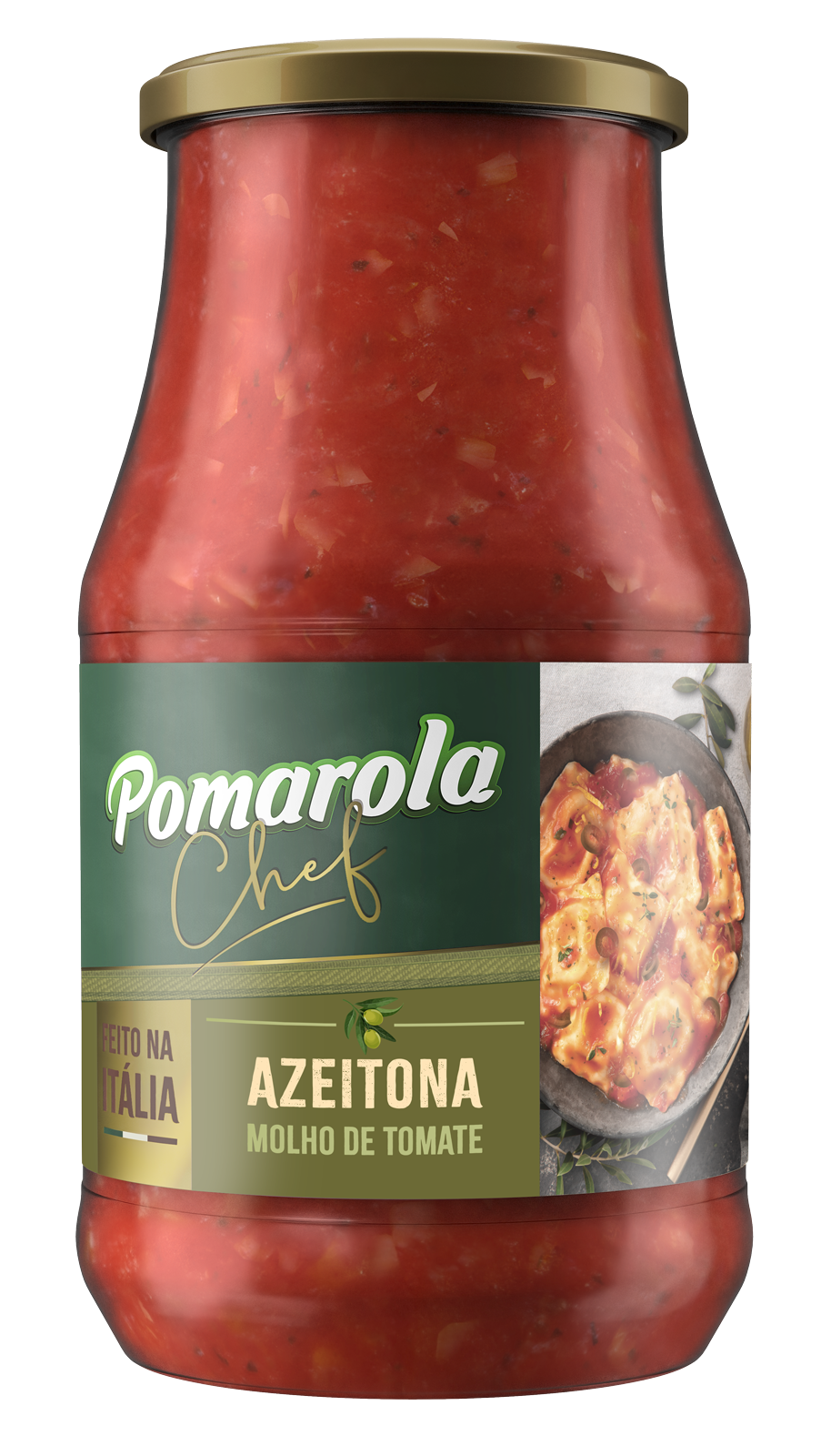 MOLHO DE TOMATE POMAROLA AZEITONA 420GR
