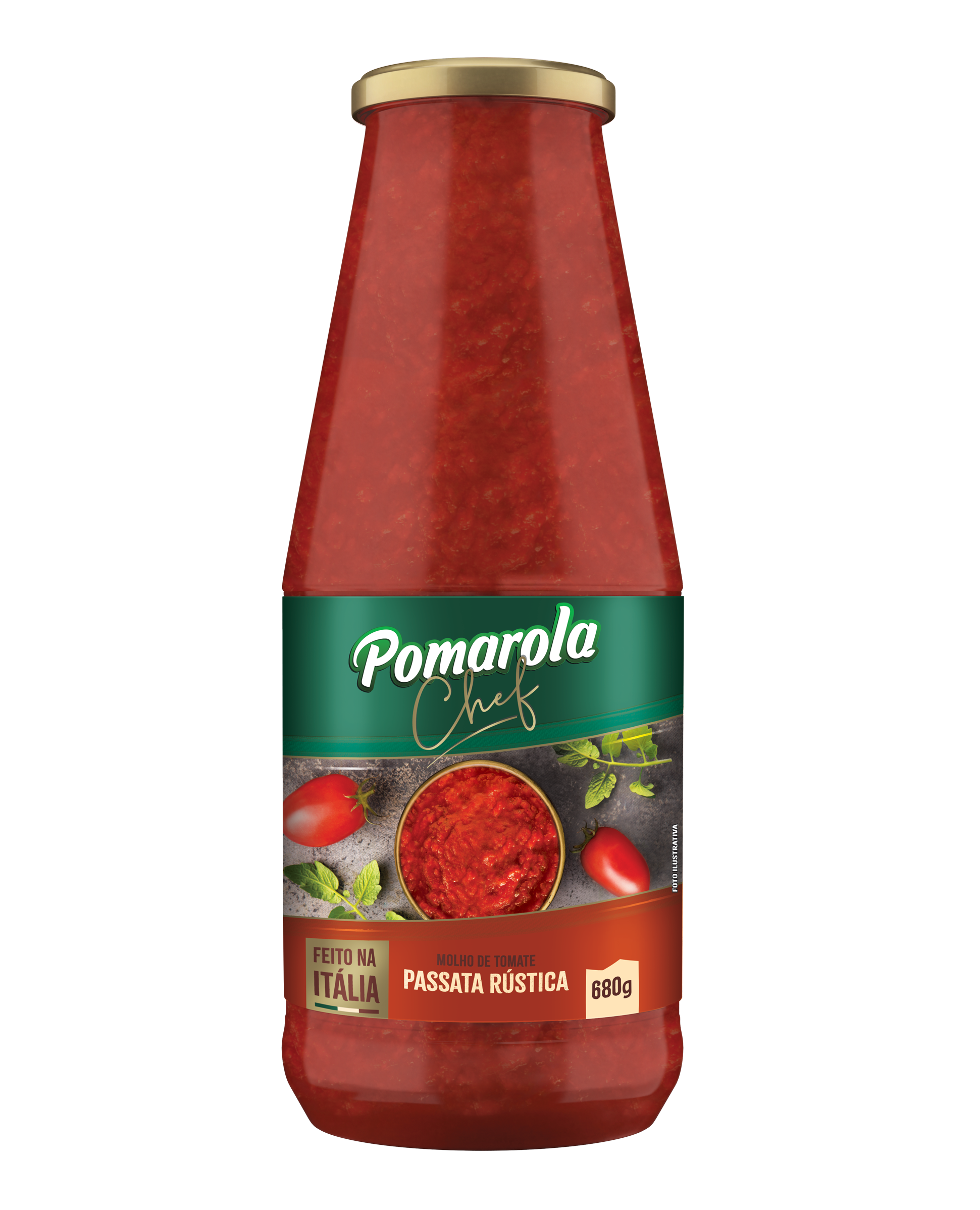 MOLHO DE TOMATE POMAROLA PASSATA RÚSTICA 680GR