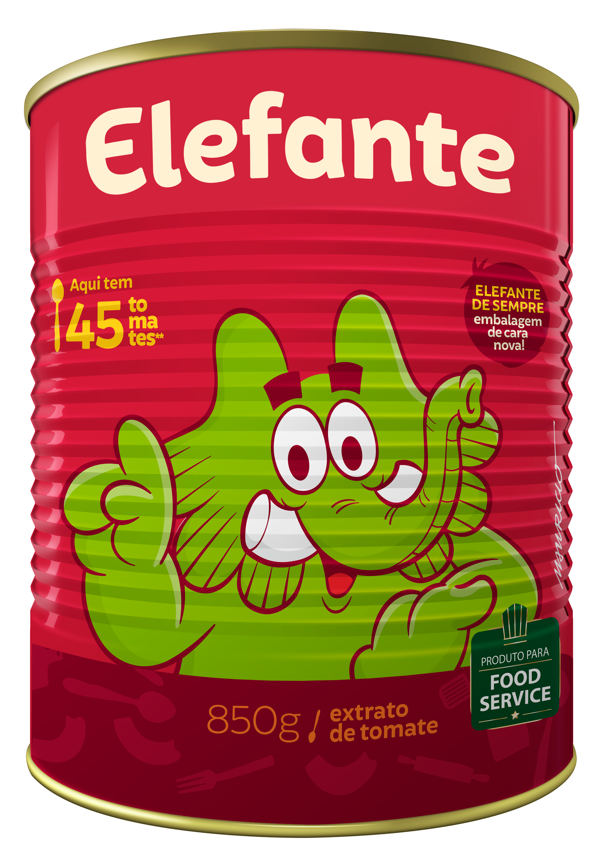 EXTRATO DE TOMATE ELEFANTE LATA 850GR