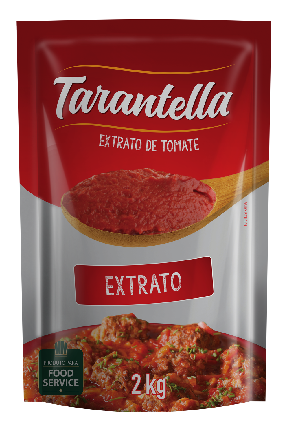 EXTRATO DE TOMATE TARANTELLA SACHÊ 2KG