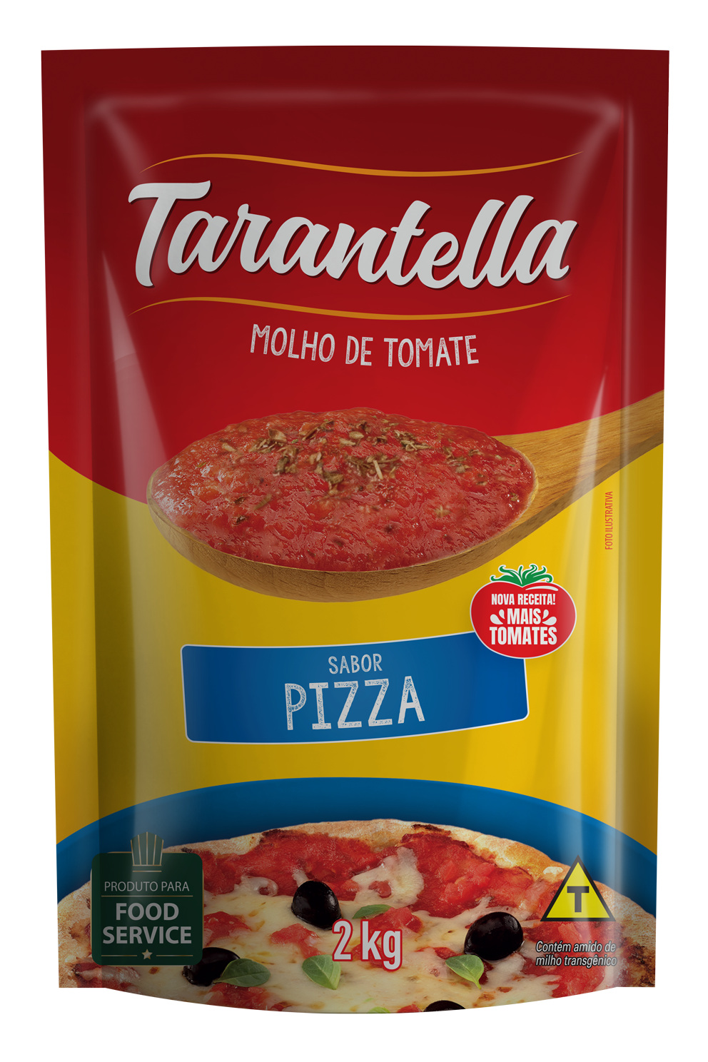 MOLHO DE TOMATE TARANTELLA PIZZA SACHÊ 2KG