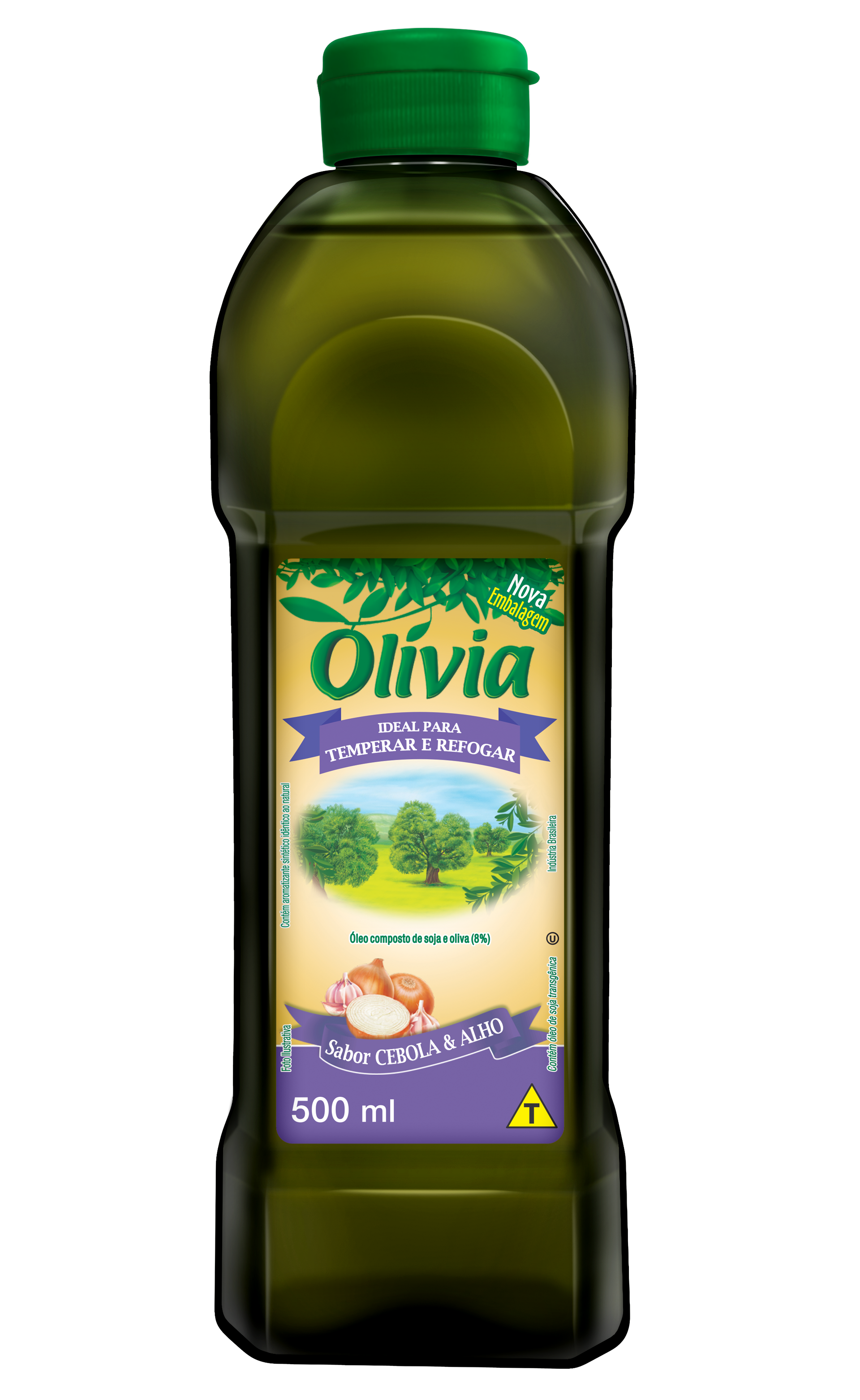 ÓLEO COMPOSTO OLIVIA CEBOLA E ALHO 500ML