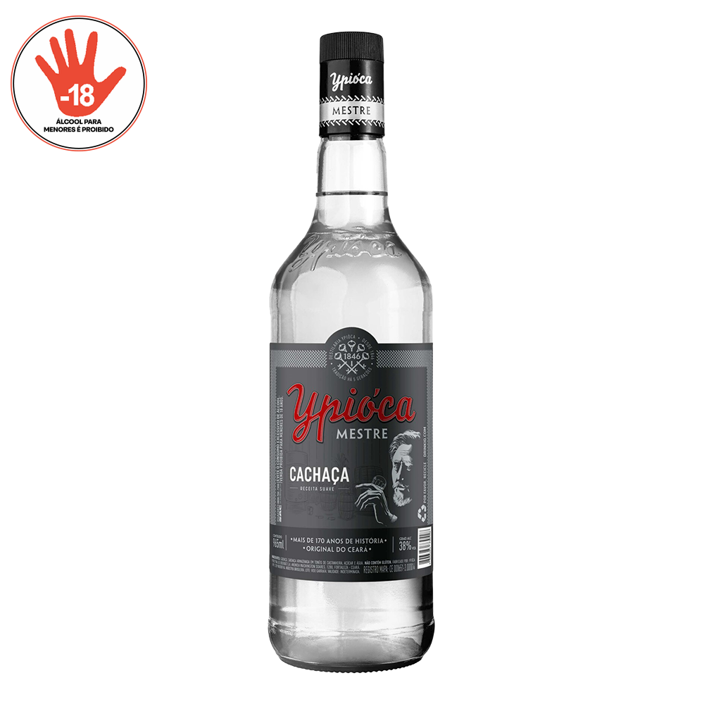 CACHAÇA YPIÓCA PRATA MESTRE 965ML