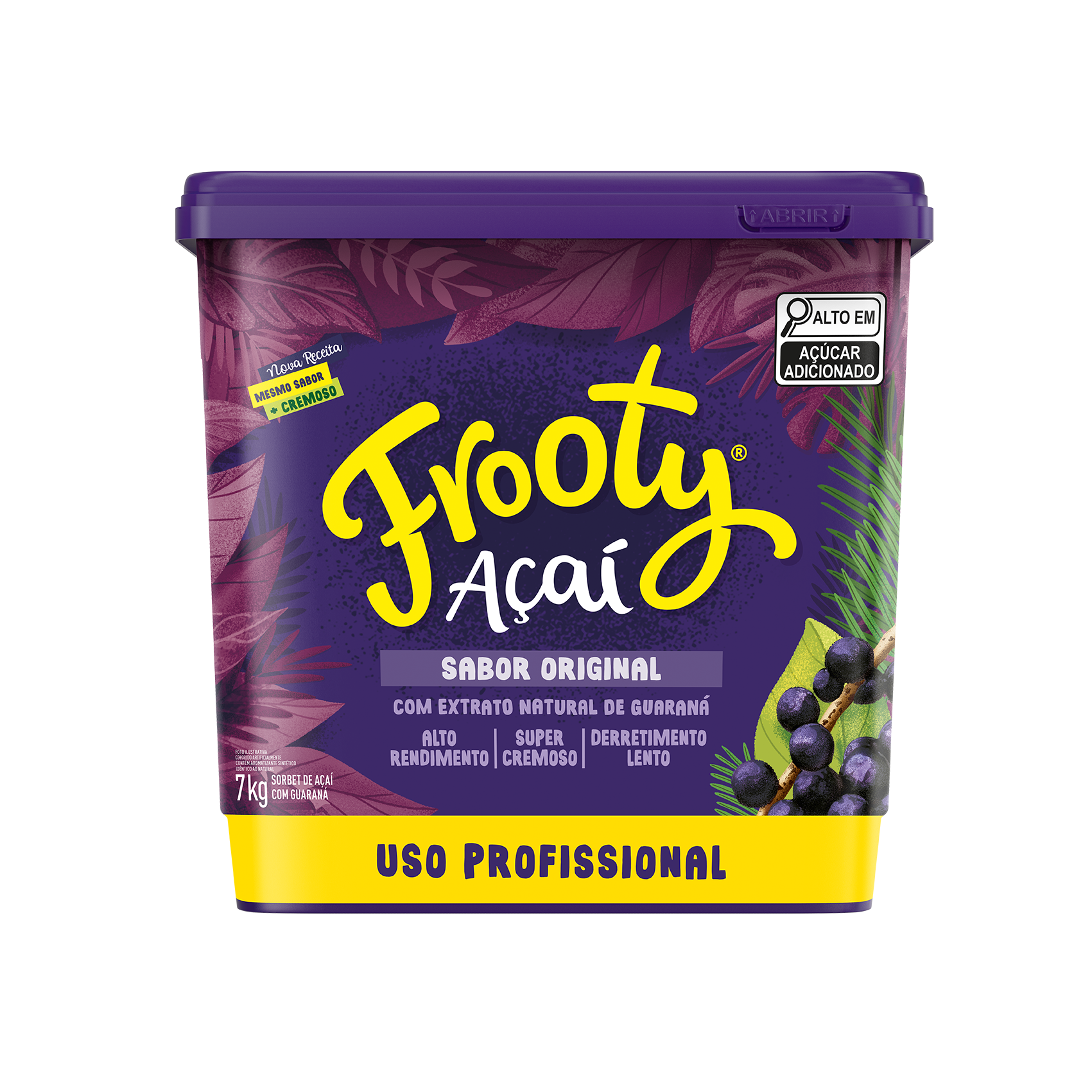 AÇAÍ FROOTY BALDE NATURAL 7KG