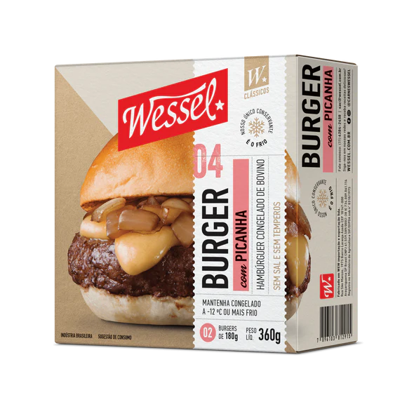 HAMBURGUER WESSEL BLEND PICANHA SEM TEMPERO 360G
