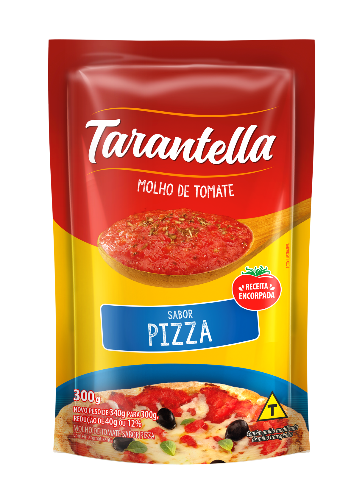 MOLHO DE TOMATE TARANTELLA PIZZA SACHÊ 300GR