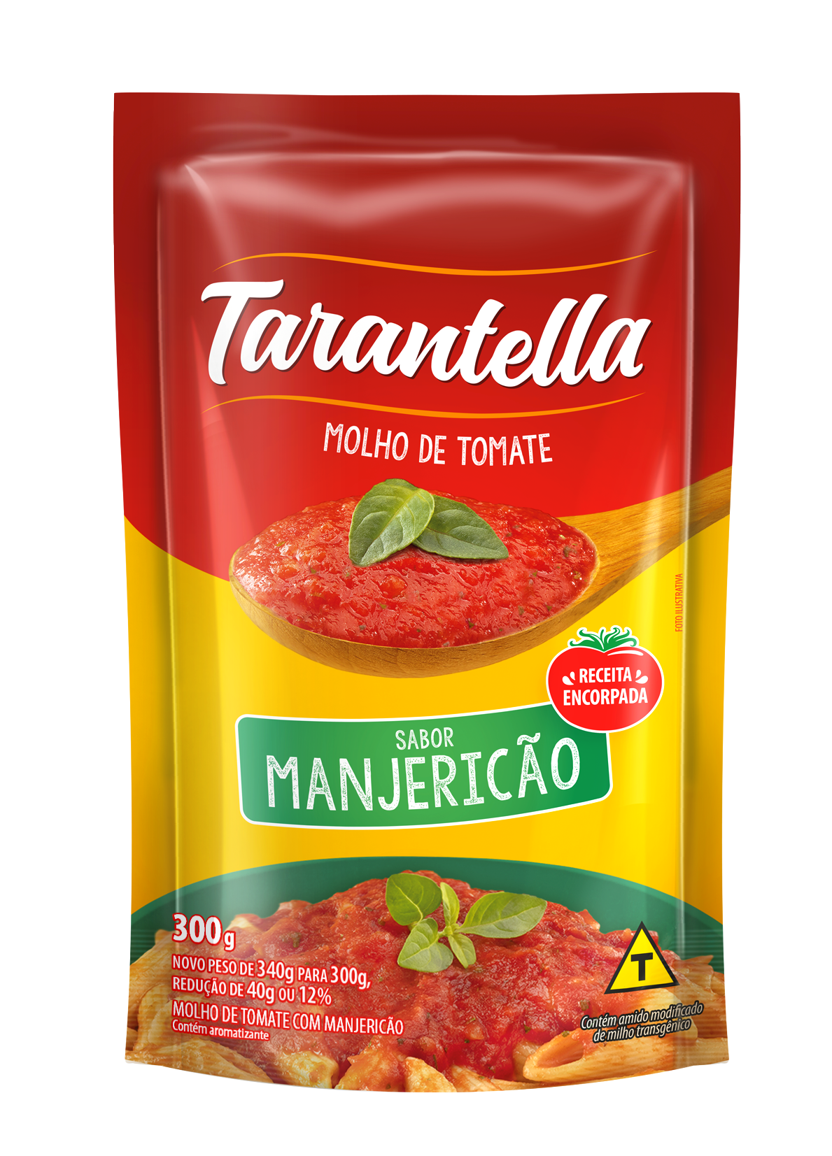 MOLHO DE TOMATE TARANTELLA MANJERICÃO 300GR