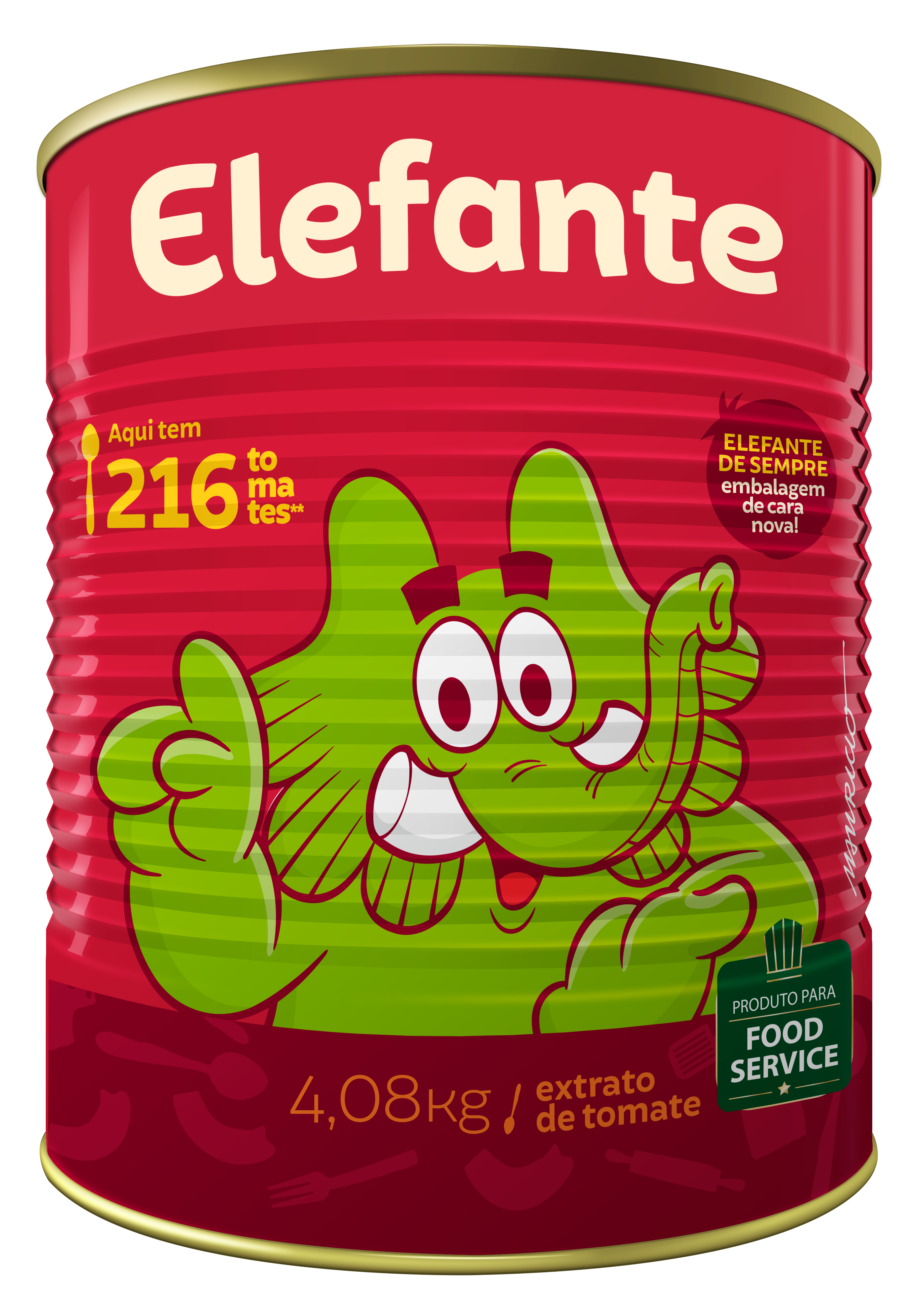 EXTRATO DE TOMATE ELEFANTE LATA 4,08KG