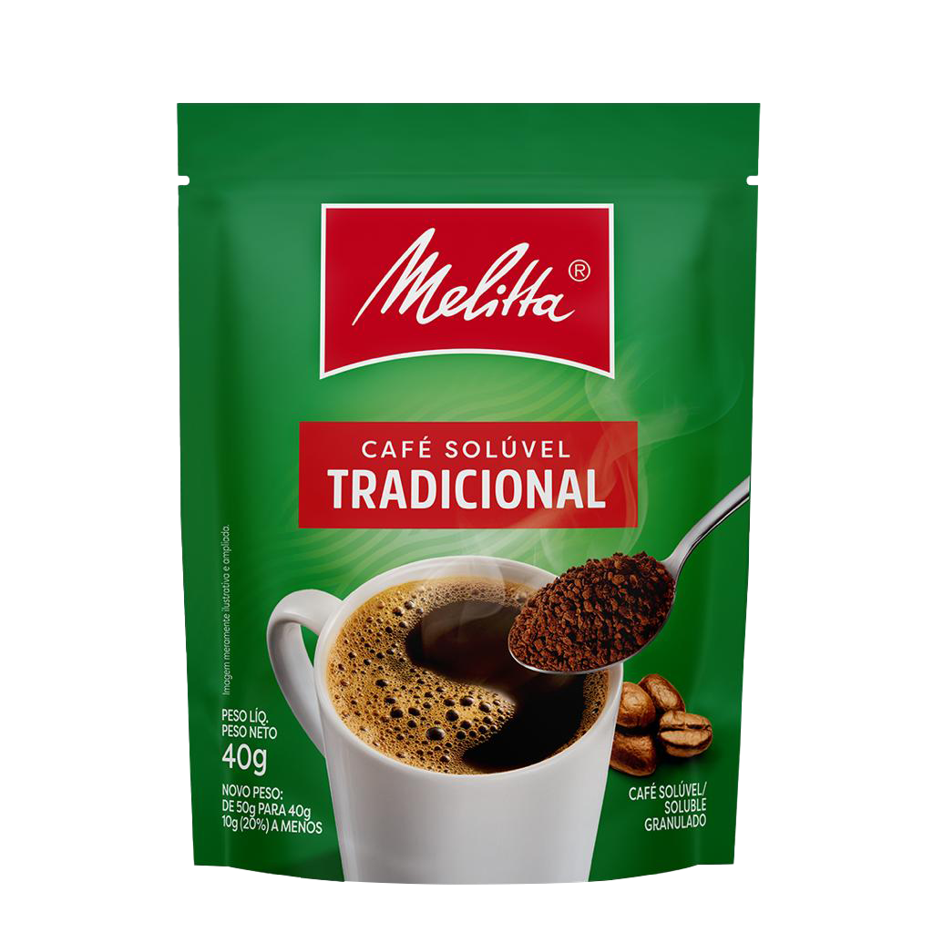 CAFÉ SOLÚVEL MELITTA INSTANTÂNEO TRADICIONAL 40G