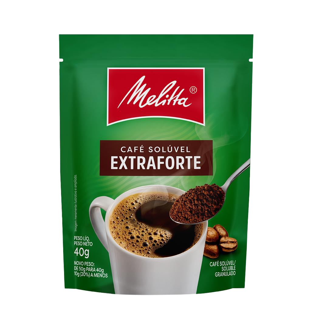 CAFÉ SOLÚVEL MELITTA INSTANTÂNEO EXTRA FORTE 40G