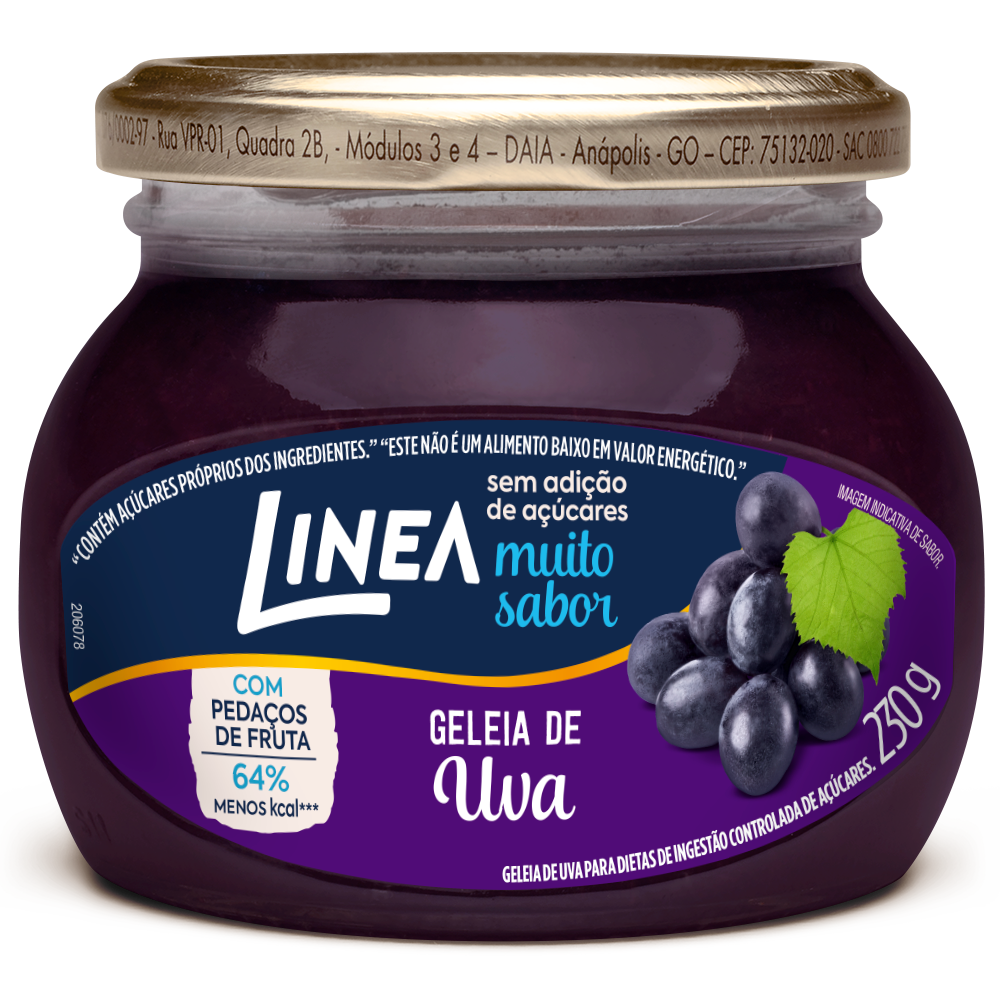GELEIA DIET LINEA UVA POTE 230G