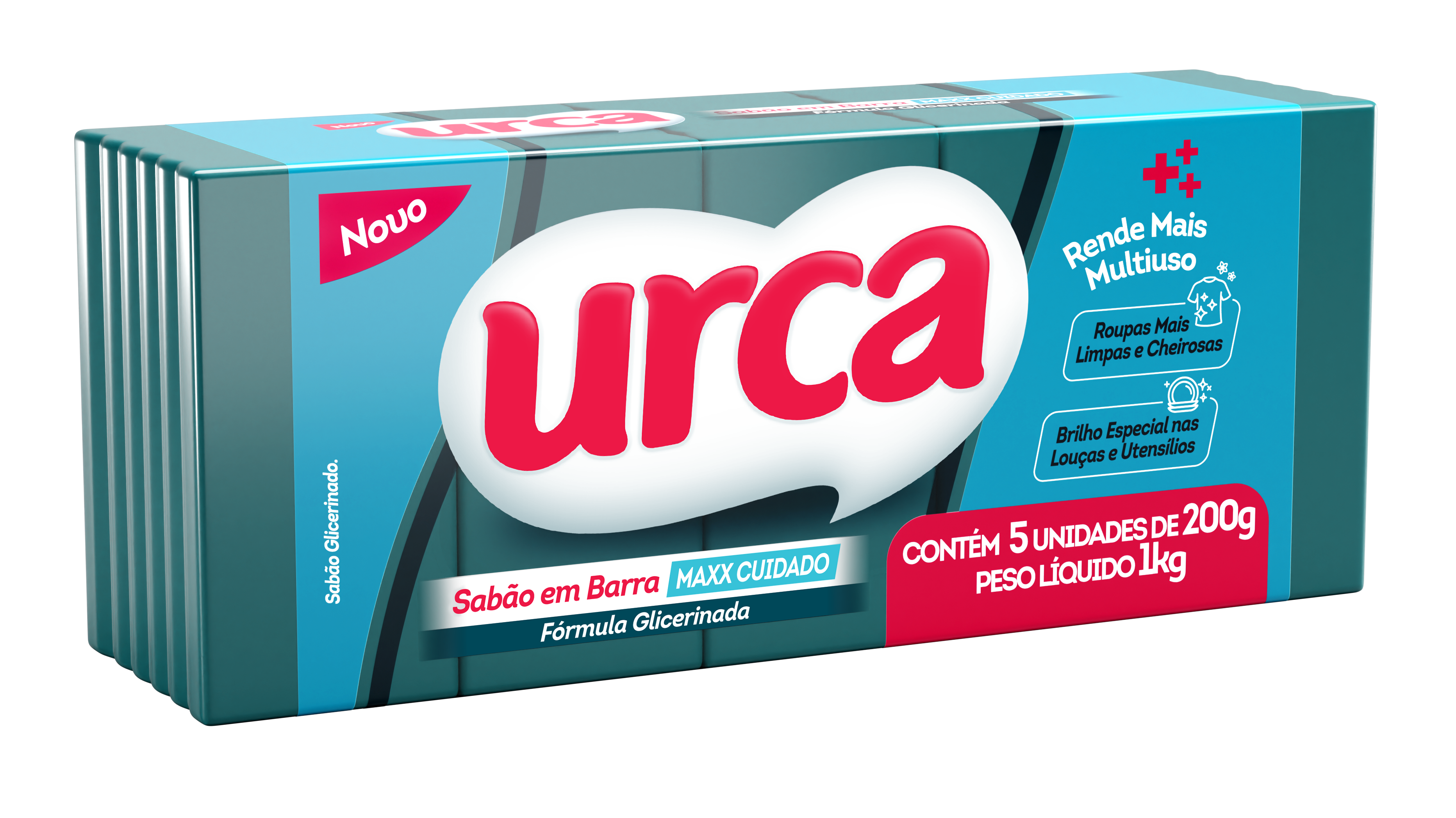 *SABÃO GLICERINADO URCA EM PEDRA AZUL 5X 200G