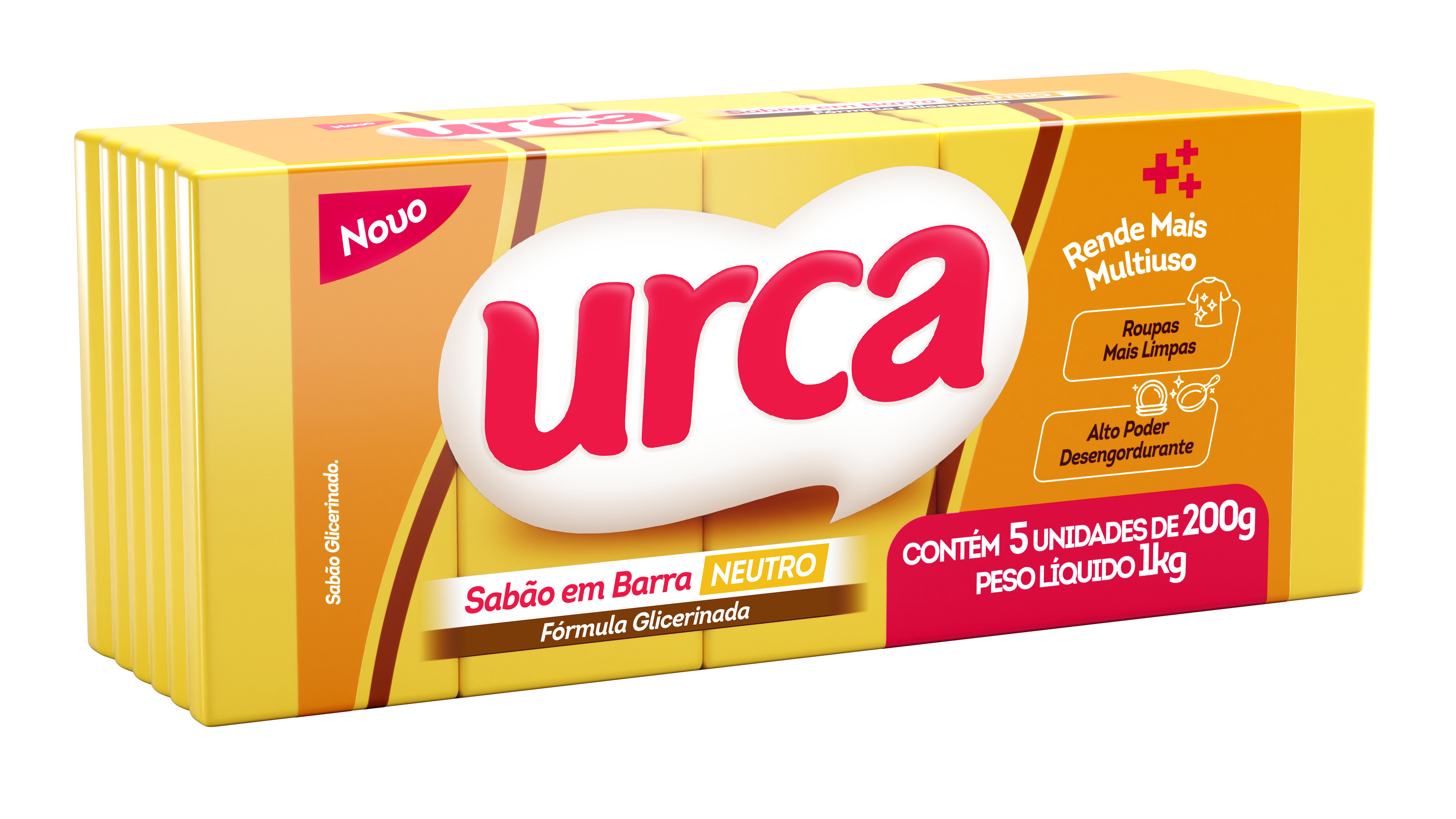 *SABÃO GLICERINADO URCA EM PEDRA 5X 200G